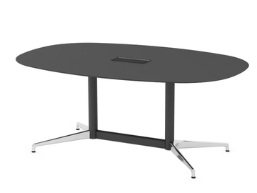 CIVIC - Oval meeting table with cable management by Herman Miller - view 3